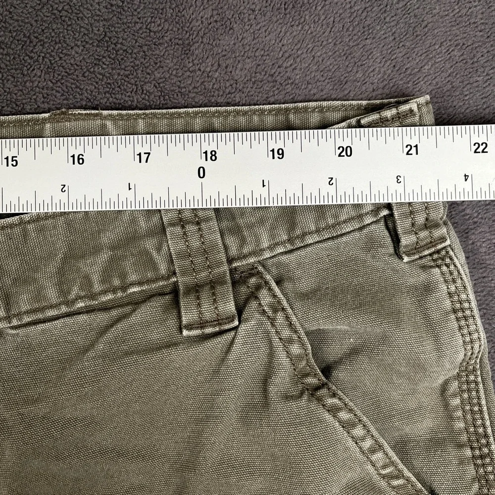 Carhartt Double Front Work Pant Mens 44x32 Green Rugged Flex Relaxed Fit 102802